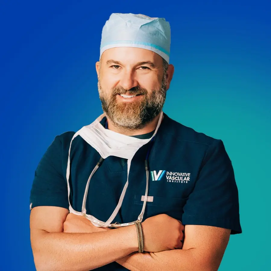Dr. W. David Long during a vascular consultation at Innovative Vascular Institute