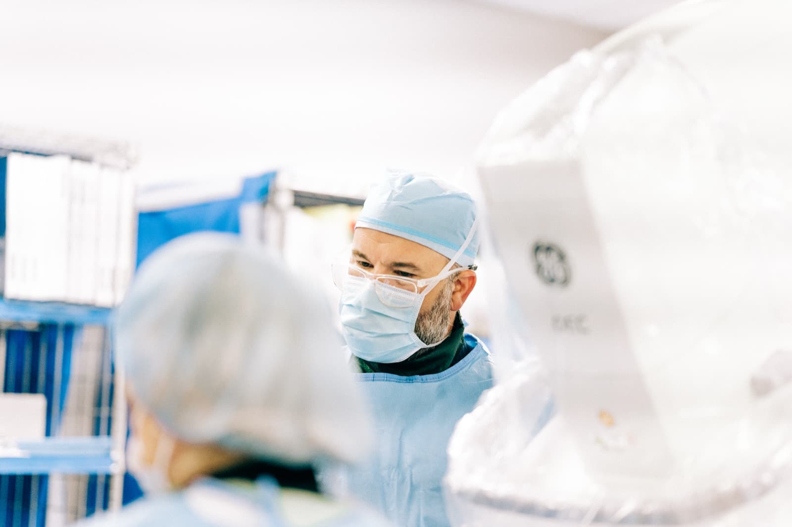 Dr. W. David Long performing a minimally invasive vascular procedure